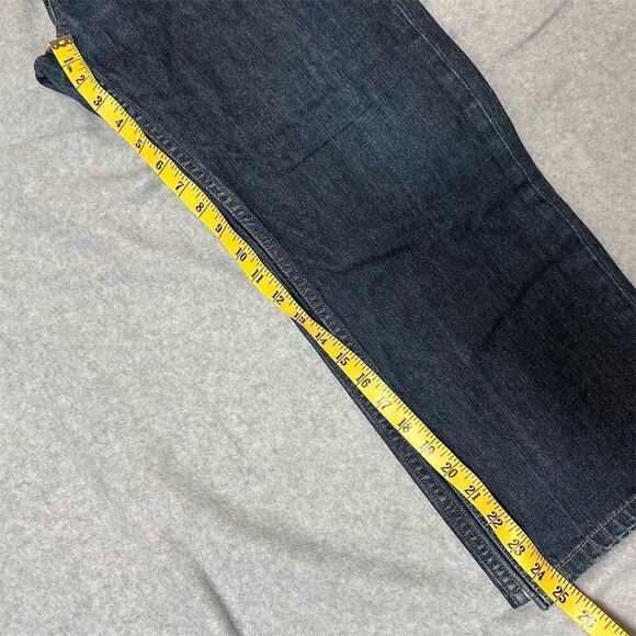 Levi's 514 Men's Straight Leg Dark Blue Jeans Size 34x30 See measurements - Picture 10 of 16